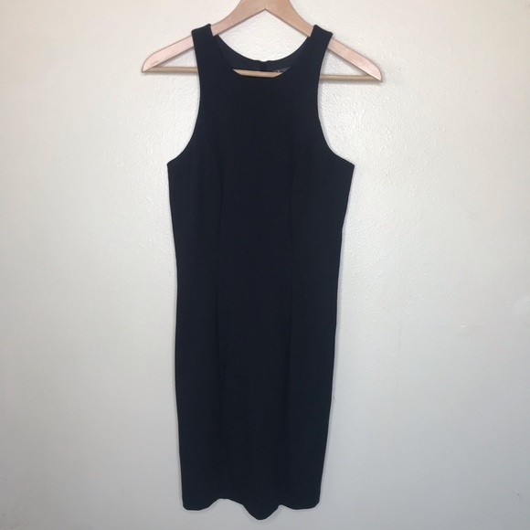 Armani Exchange fitted little black dress Sz Small - Picture 1 of 4